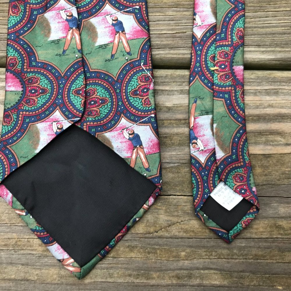 Resilio Men Tie Golf Print Neck Tie Castner Knott - Picture 7 of 9